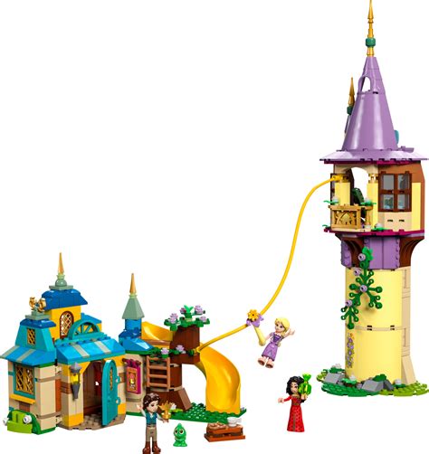 rapunzel flower lego|Rapunzels Tower & The Snuggly Duckling 43241